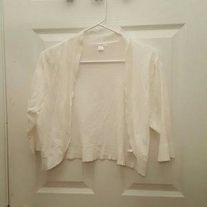 Short White Cardigan